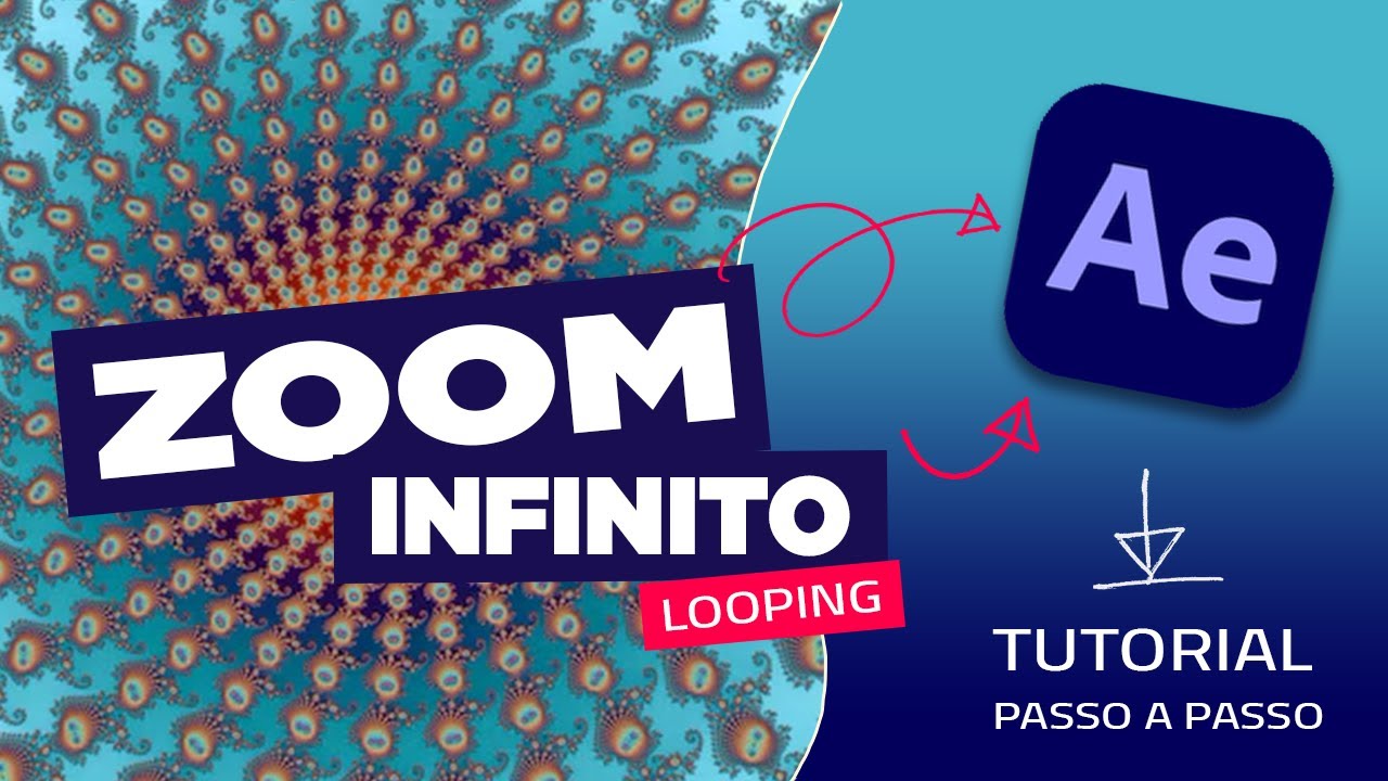 COMO CRIAR ZOOM INFINITO EM LOOPING NO AFTER EFFECTS - PASSO A PASSO