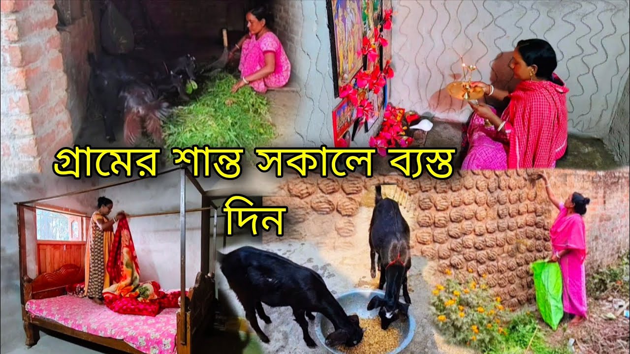 🛖গ্রামের সকালটা শান্তভাবে শুরু হয়🌄 কিন্তু দিন হয়ে যায় ব্যস্ত শুধু কাজের উপর কাজ #viral #vlog 