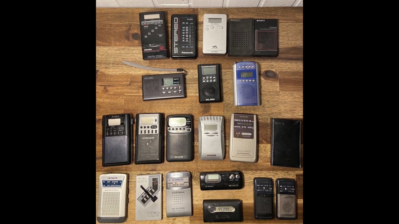 Pequeña colección de radios portátiles - portable radios 80-00’S