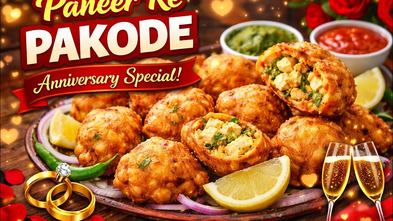 Anniversary mein sabke liye banae paneer ke pakode #vlog #subscribe