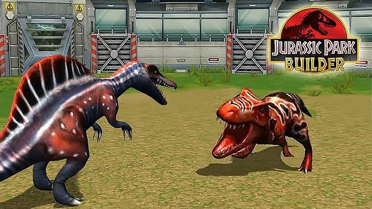 SPINOSAURUS VS T REX - JURASSIC TOURNAMENT | JURASSIC PARK BUILDER