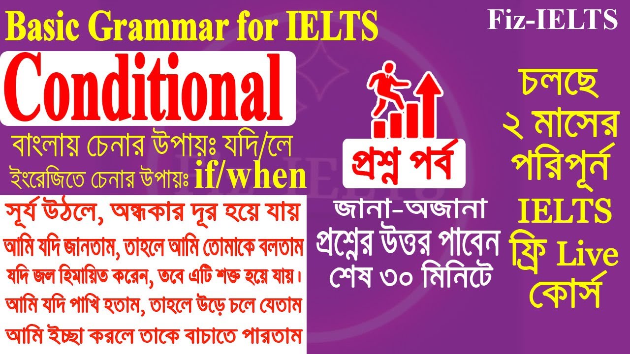 Conditional Sentences | Basic Grammar for IELTS | #englishgrammar