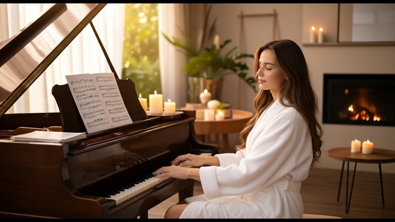 Gentle Piano Music | Stress Relief & Relaxation, Relaxing Serene Music