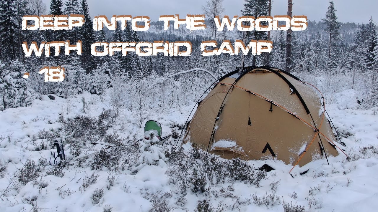 Winter After Blizzard Overnight (-18) Testing the new NorTent Gravity Gold