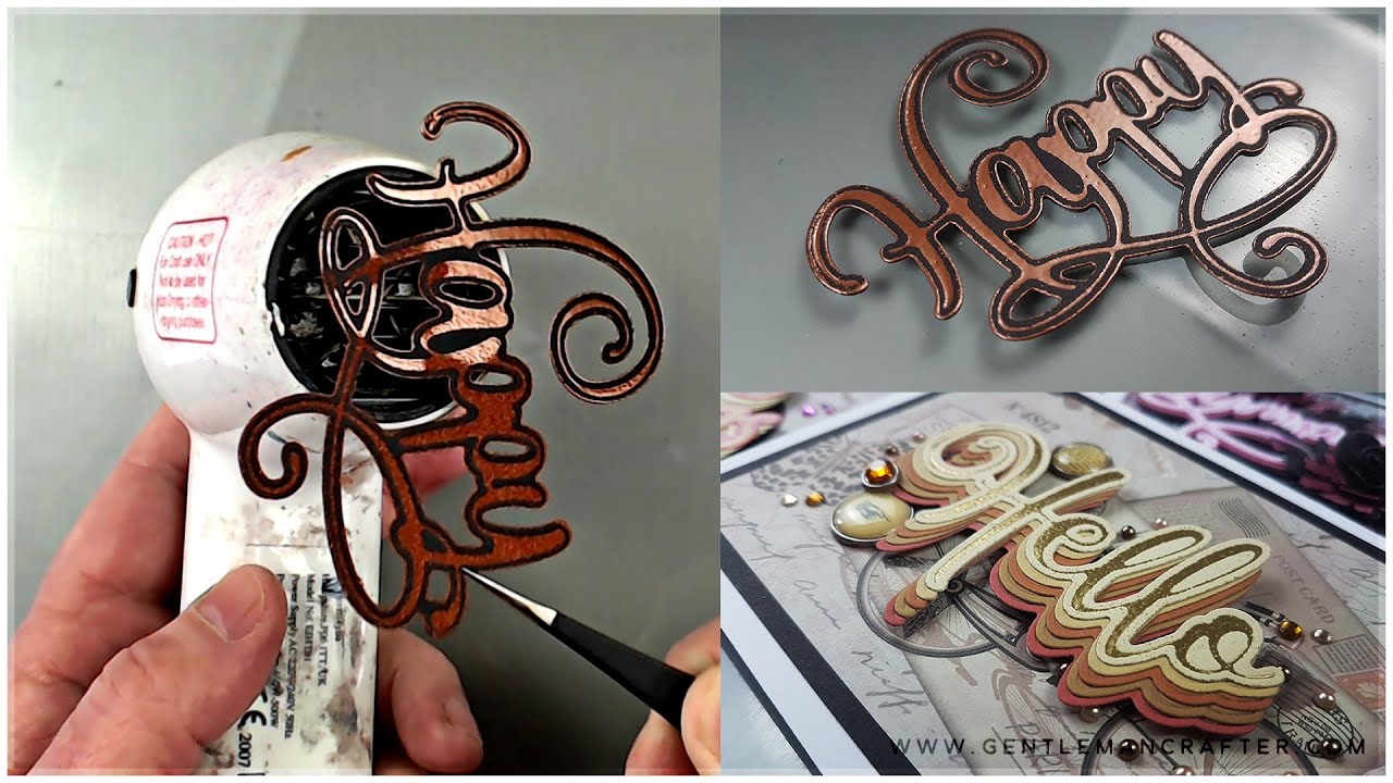 How To Use Embossing Powders With Hot Foil Stamps And Dies
