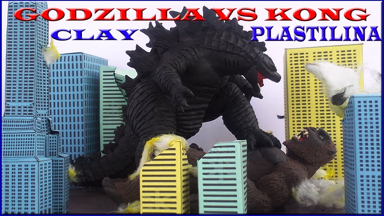 FINAL BATTLE GODZILLA VS. KONG  WITH CLAY / PLASTILINA. 2021