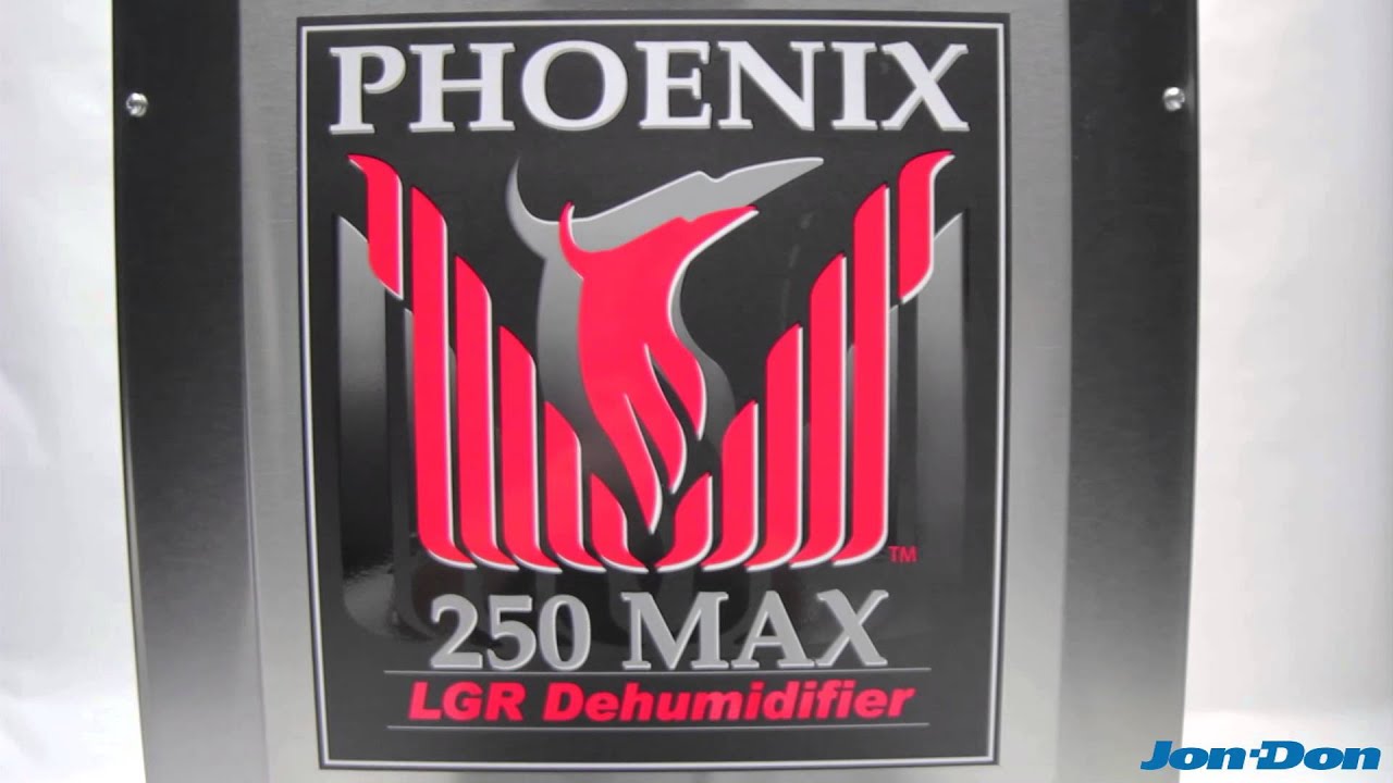 Demo/Review of Phoenix 250 MAX Dehumidifier - Jon-Don Video