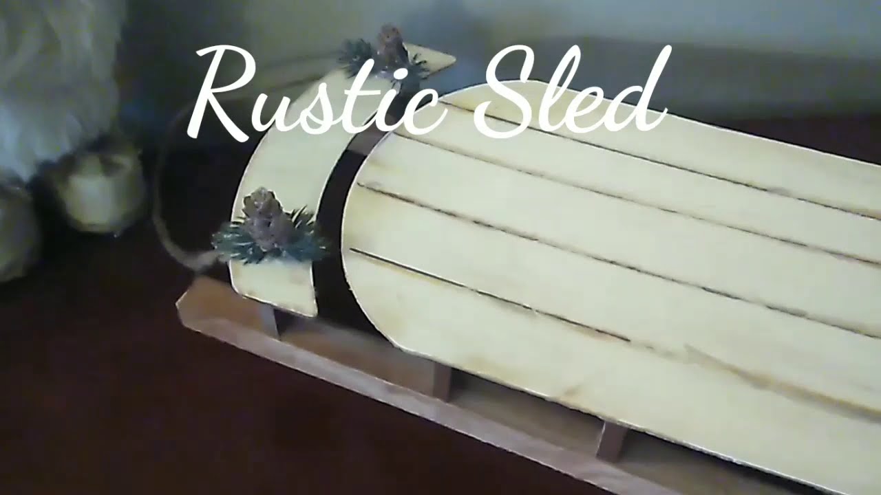 Rustic sled dollar tree diy