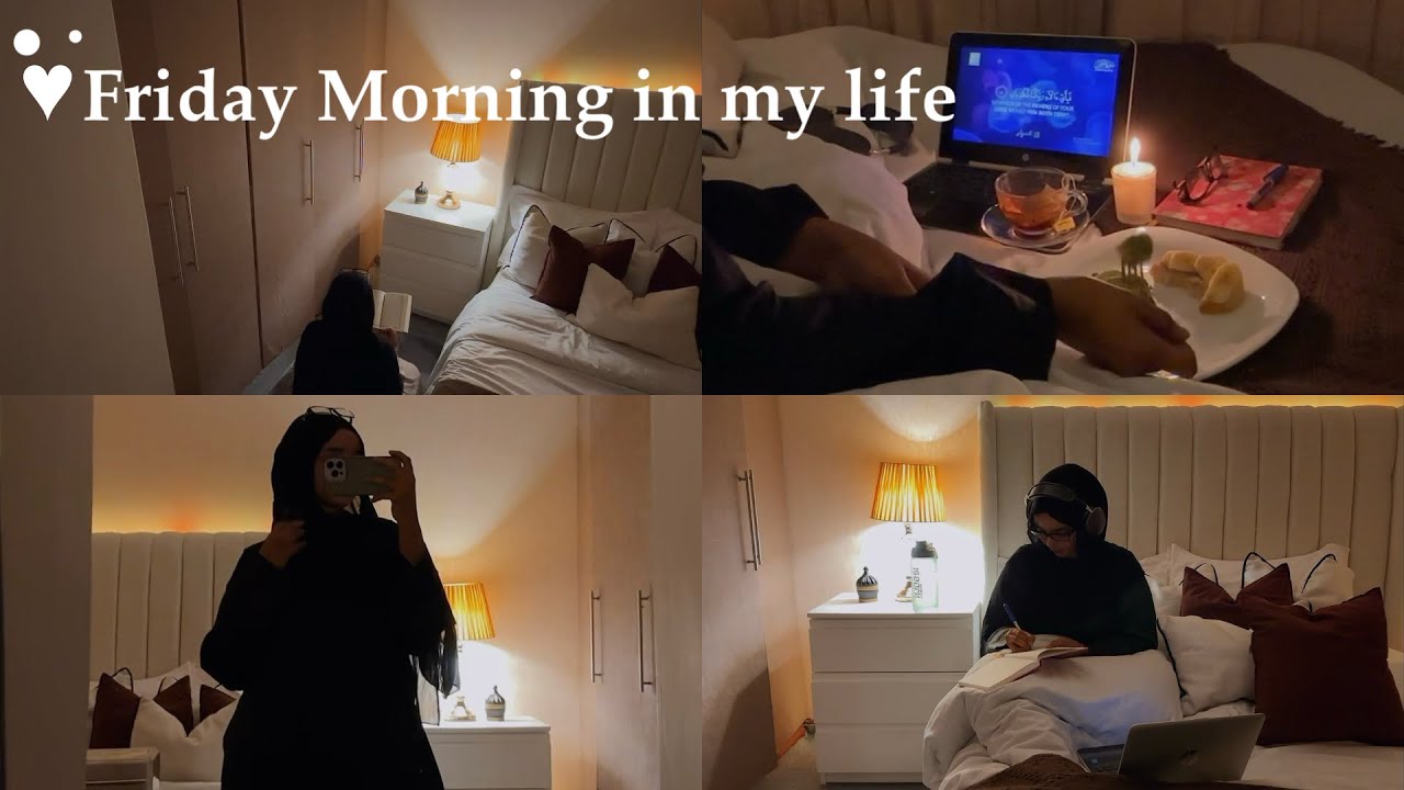 Jummah Friday in my life Vlog ⛅️ | 4am morning, Tahajjud prayer, Studying Deen, Bedroom reset.