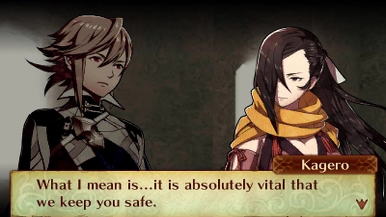 Fire Emblem Fates: Birthright - Male Avatar (My Unit) & Kagero Support Conversations