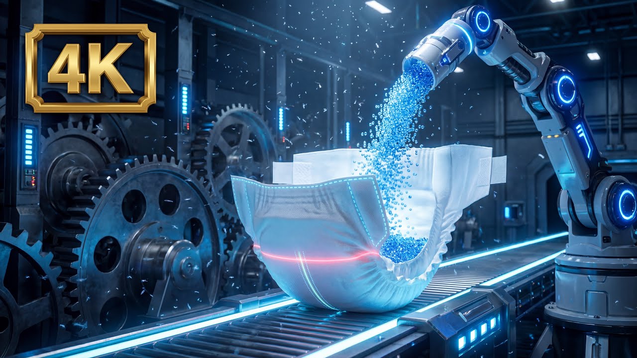 The Softest Machine: Inside a Mega High-Speed Baby Diaper Factory