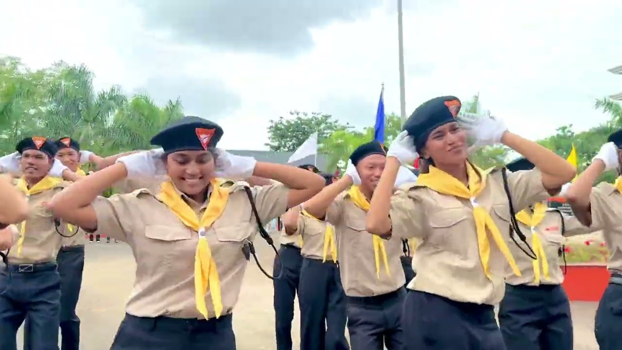 Fancy drill by Pathfinder  at Spicer Adventist University Independence Day 2025 