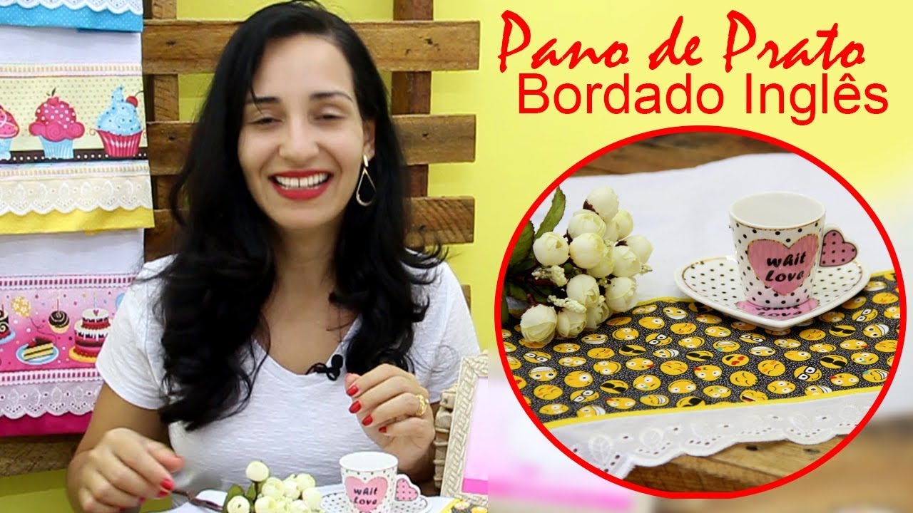 Pano de Prato com Barrado Fácil - A Menina do Pano