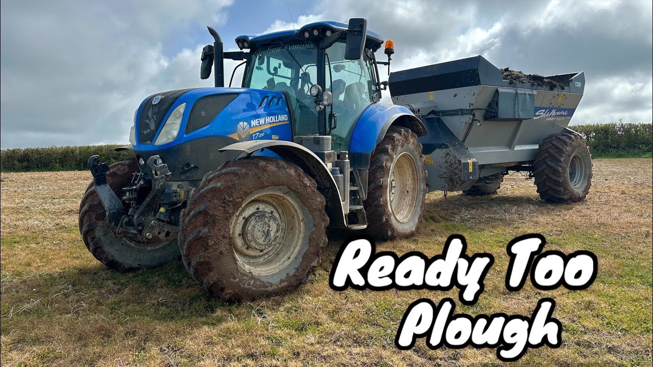 Tedding grass and spreading dung ready for ploughing!!!