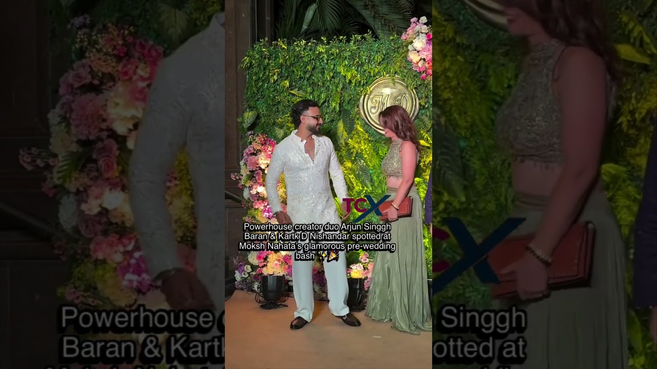 Creator duo Arjun Singgh Baran & Kartk D Nishandar spotted at Komal Nahata’s son Moksh Nahata’s pre