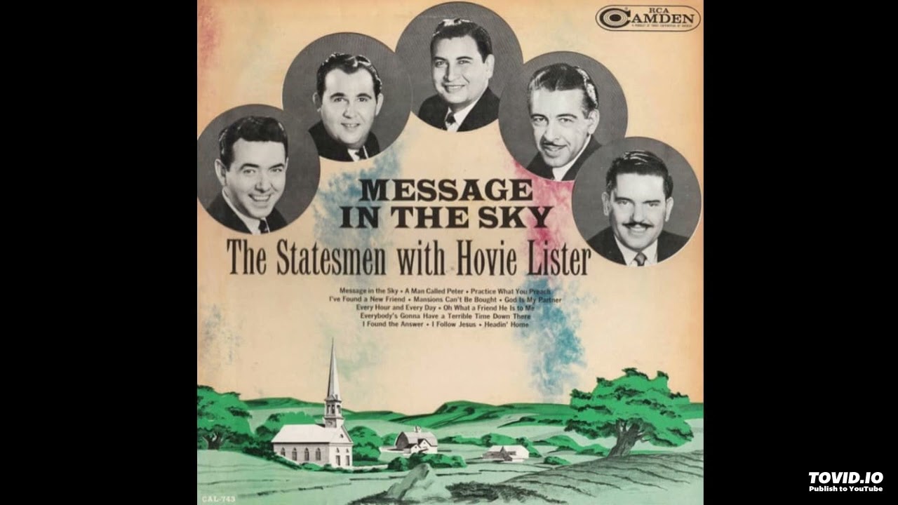 Message In The Sky LP [Mono] - The Statesmen Quartet With Hovie Lister (1963) [Full Album]
