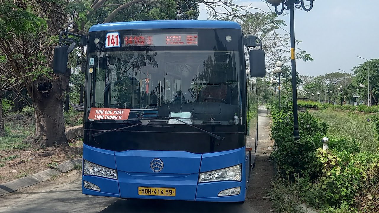 Review lộ trình lượt đi xe buýt tuyến 141 TP.HCM : Khu Du Lịch BCR - Long Trường - KCX Linh Trung 2