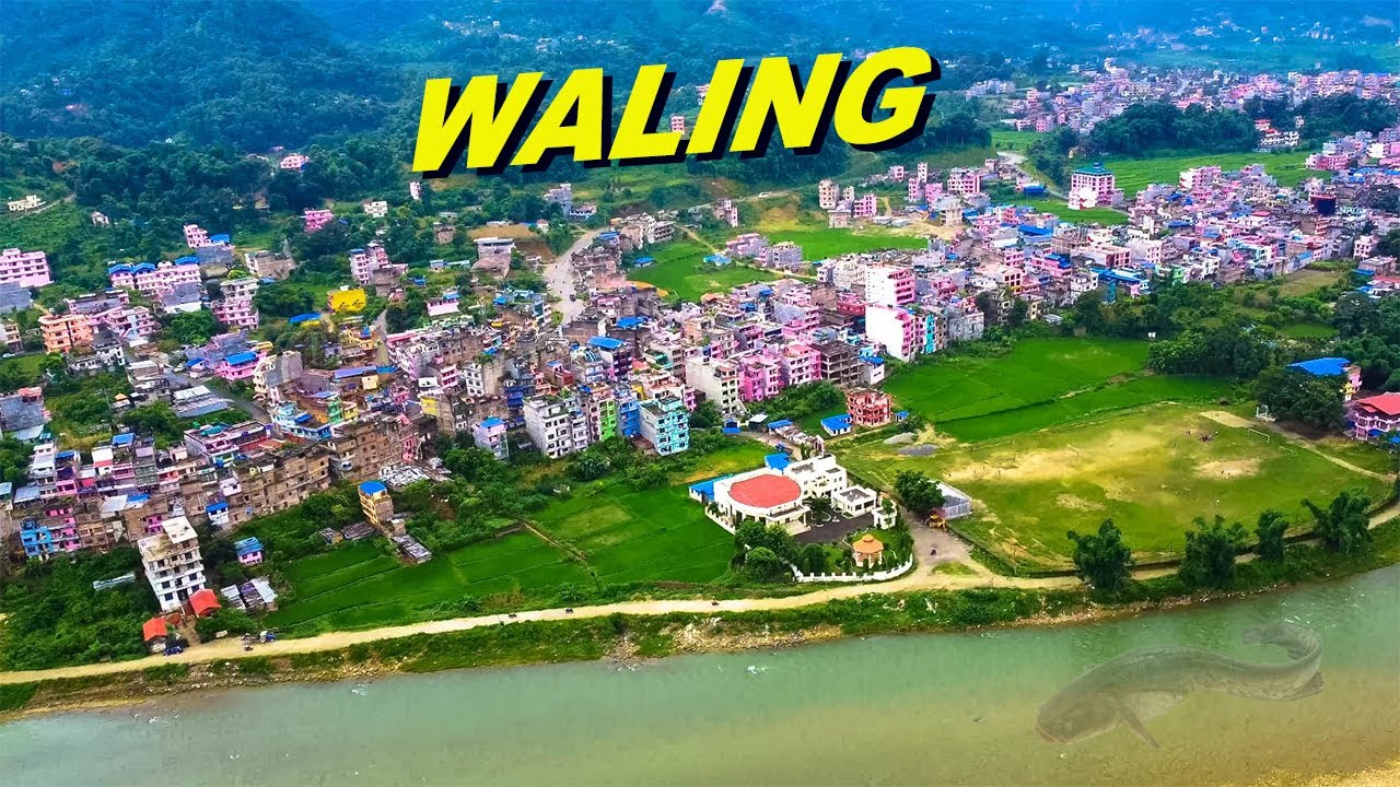 यति ठुलाे छ वालिङ बजार ।। DRONE SHOTS..... WALING...putalibazar municipality...
