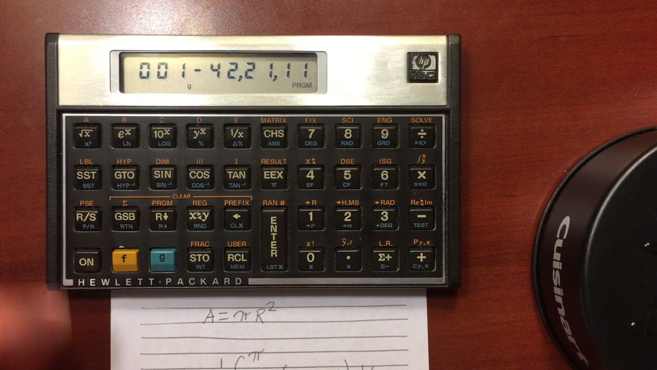 Основы программирования HP 15C
