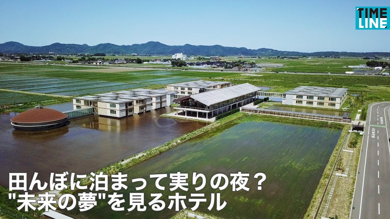 田んぼに泊まって実りの夜？ 未来の夢を見るホテル