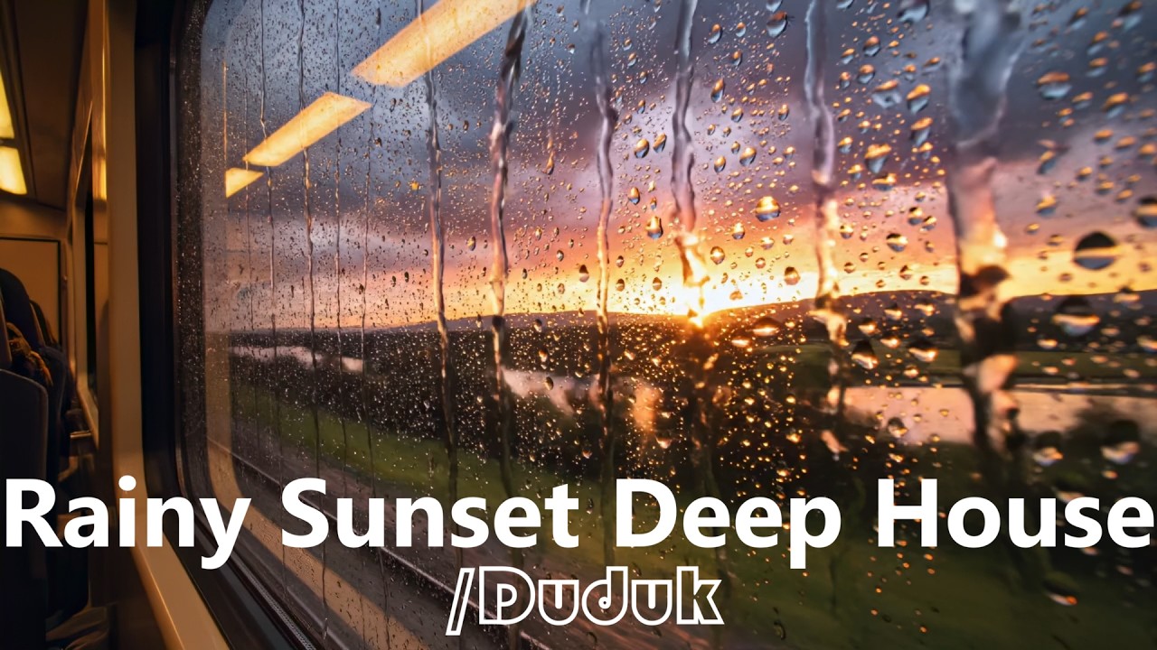 Deep House & Duduk: Rainy Sunset Train Journey