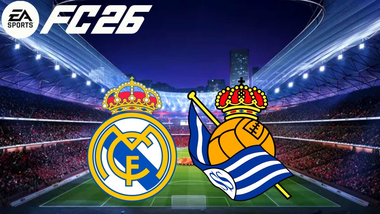 🔴 REAL MADRID X REAL SOCIEDAD LA LIGA 2026 SIMULAÇÃO FUTEBOL EA FC 26