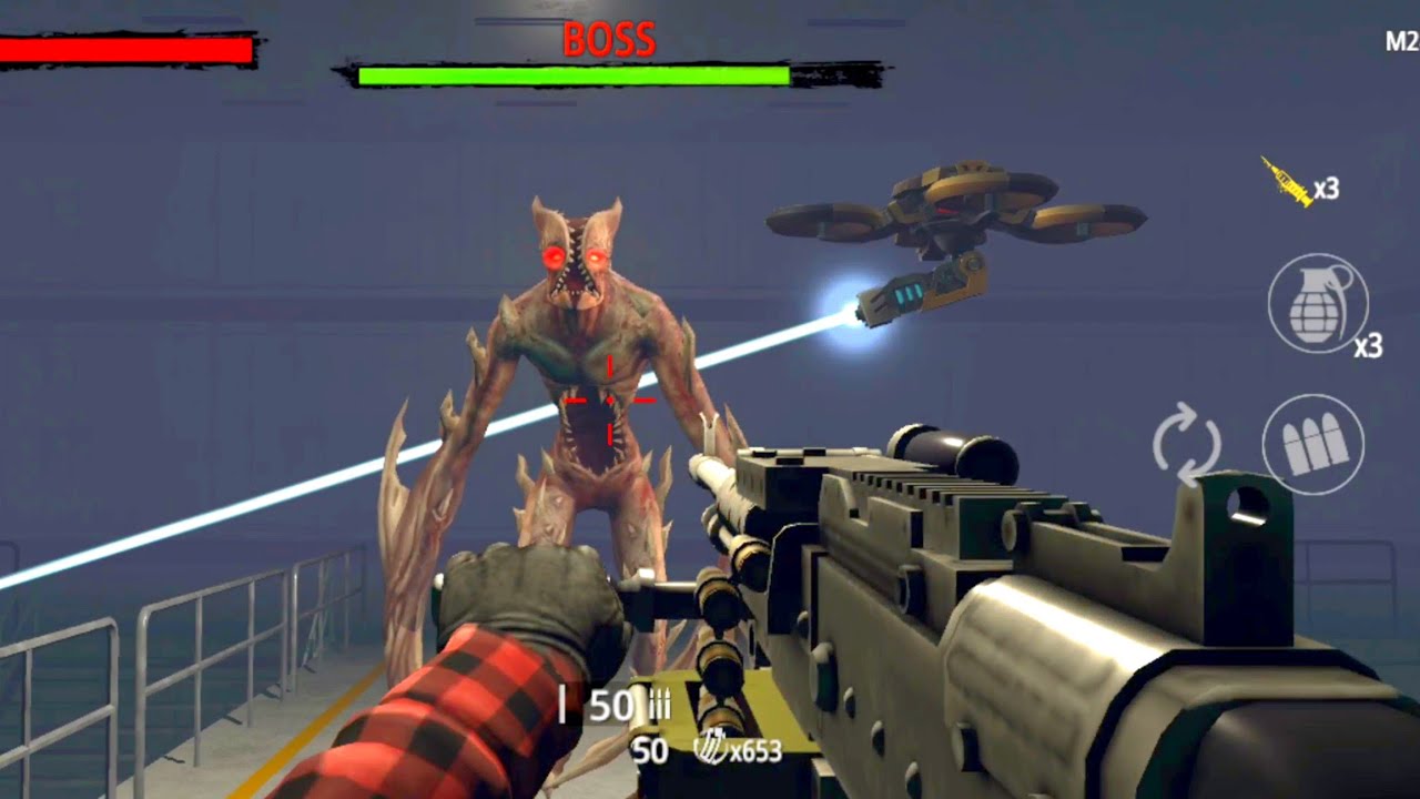 Zombie Hunter D-Day - BOSS Mode -  Android Gameplay Walkthrough #2