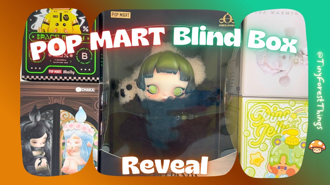 🌟 Pop Mart Blind Box Haul | Skullpanda, Space Molly, Chaka & More ✨