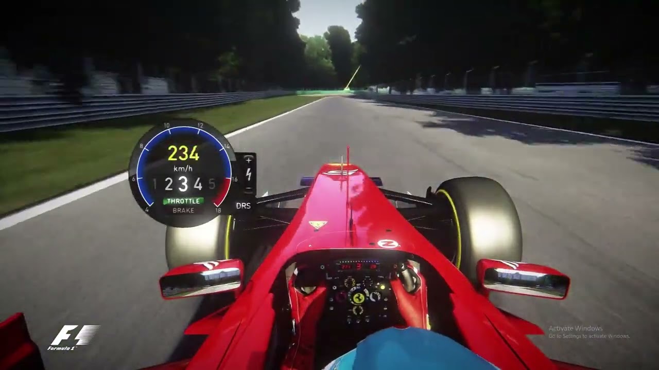 F1 2011 Ferrari Onboard Monza [Additional filters and audio changes]