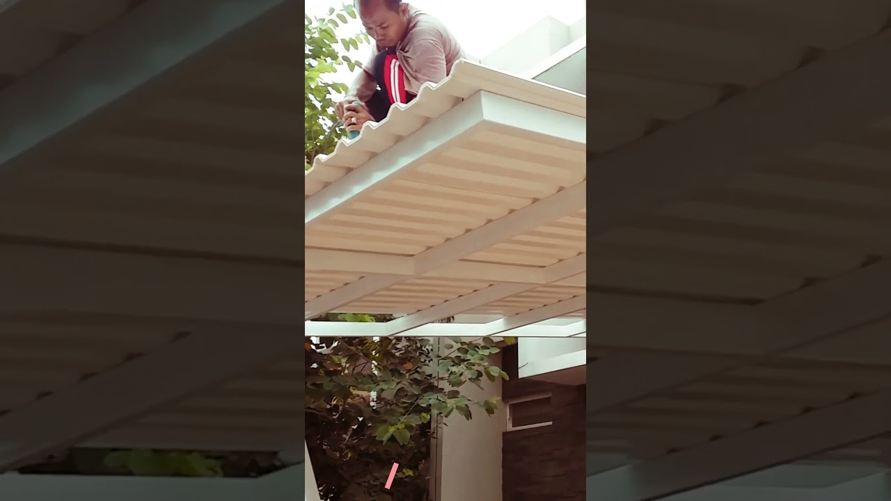 Pasang Atap Alderon Kanopi Rumah Minimalis Modern
