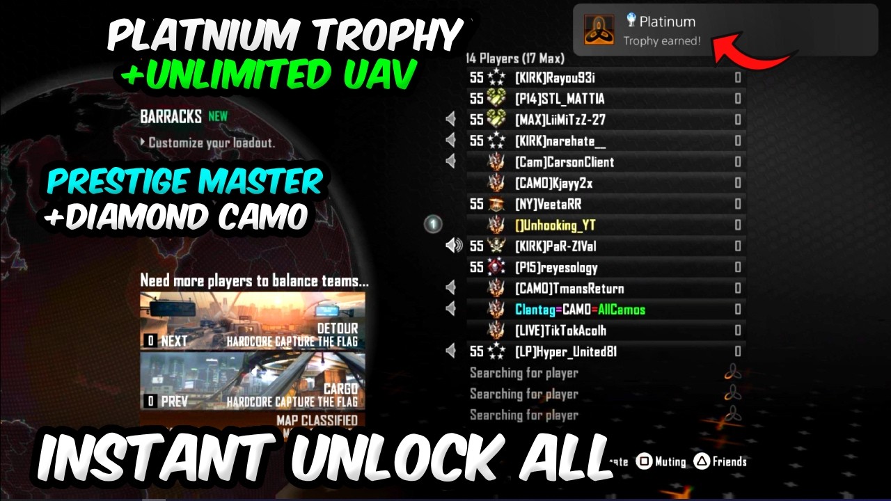 ГЛИТЧ НА ВСЁ ОТКРЫТОЕ В SOLO BO2! МАСТЕР-ПРЕСТИЖ И ВСЕ КАМУФЛЯЖИ! BLACK OPS 2 PS5/PS4 (2026)