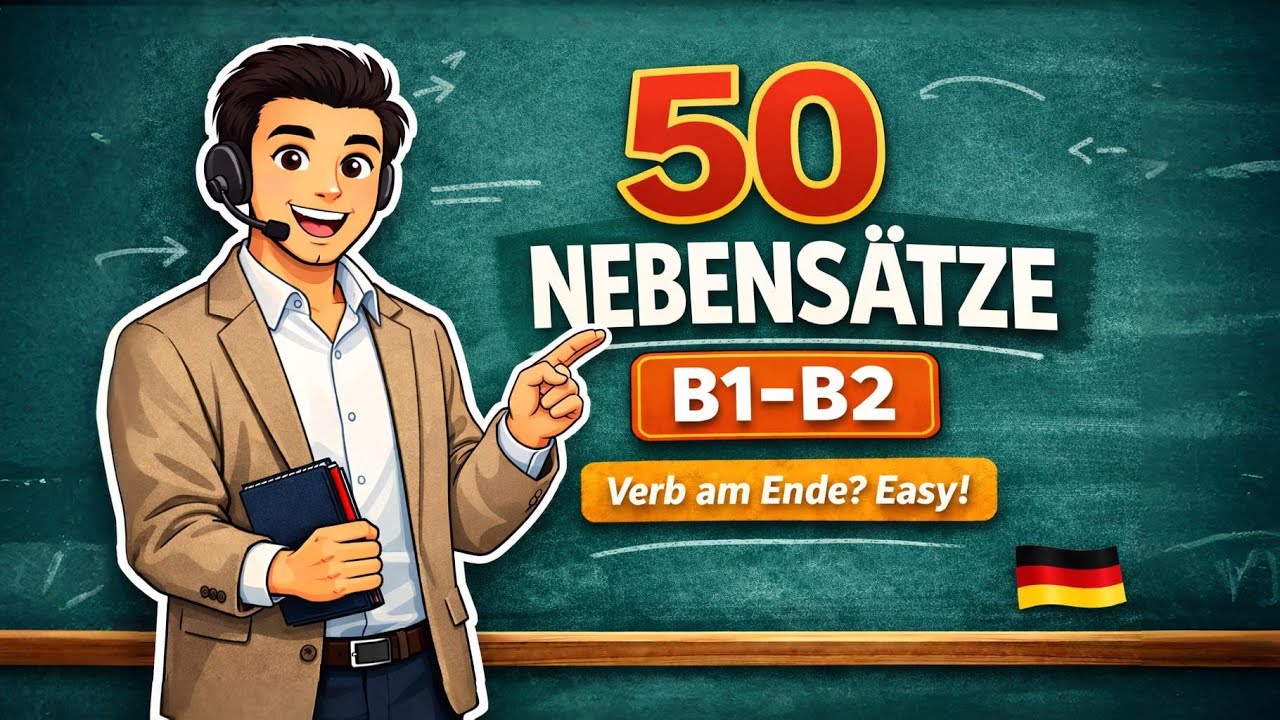 50 Nebensätze, die du wirklich brauchstt! | B1 ➜ B2