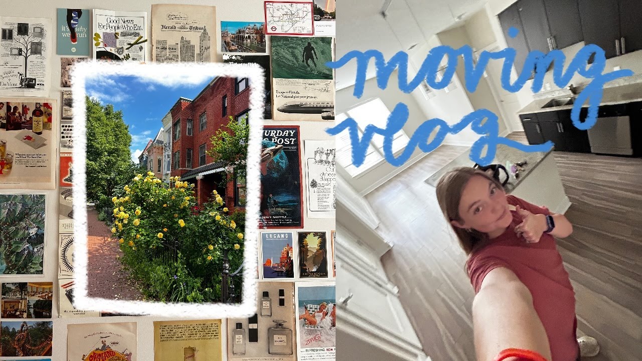 moving vlog in Washington DC + empty apartment tour