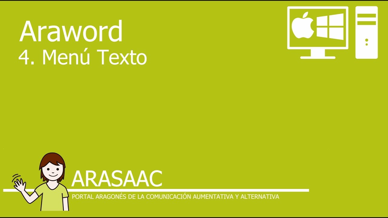 AraWord Menú Texto