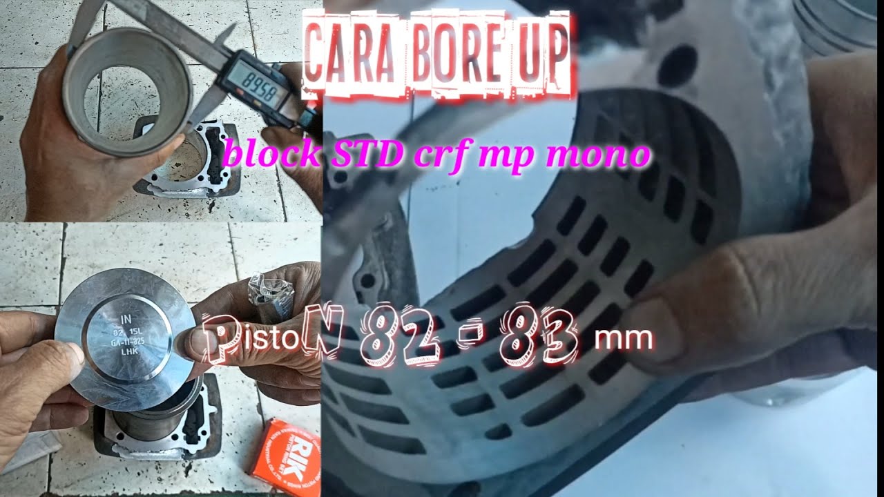 Cara bore up block STD crf mp mono piston 82-83mm //liner Diesel