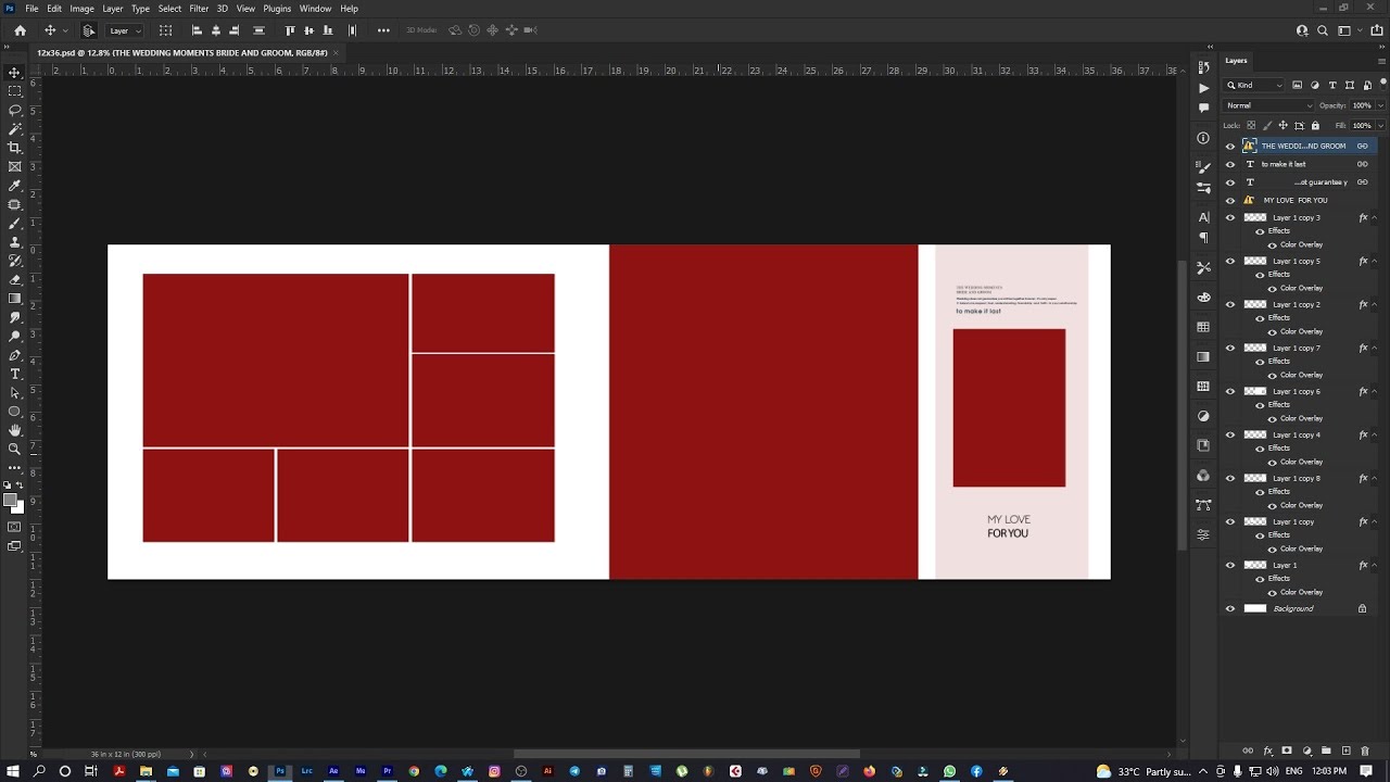 How to Ceate Album Layout In Photoshop Tamil Tutorial ( தமிழ் )