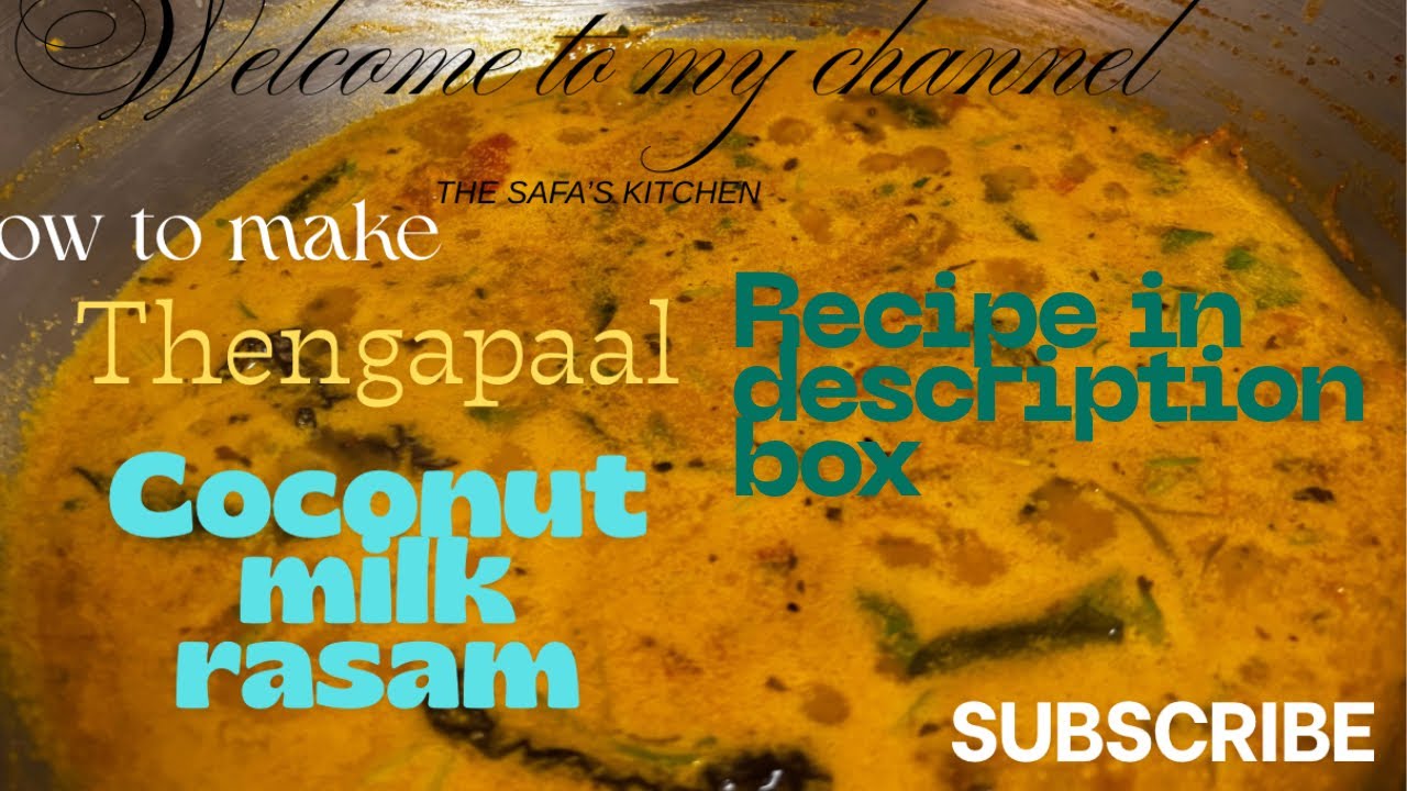 How to me thengapaal (coconut milk) Rasam recipe in description box#youtube#food#recipe#viral#foodie