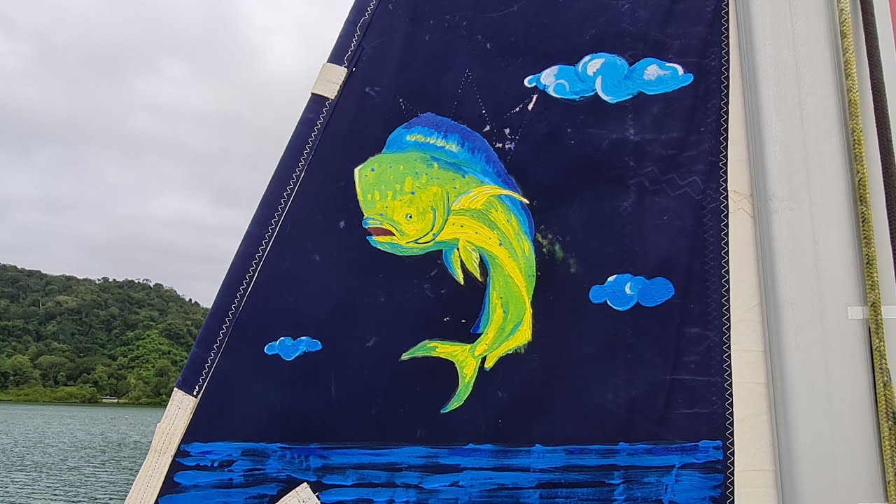 Fatih Aksu - 127.Bölüm - Teknede elektrikli tuvalet sorunu. Mahi Mahi (Lambuka) balığı resmi.