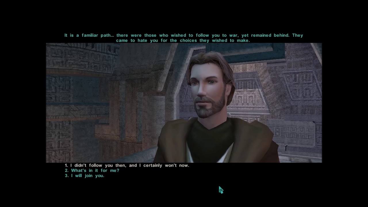 | KOTOR II | The Tomb of Ludo Kressh | Light Side | Male Jedi Master |