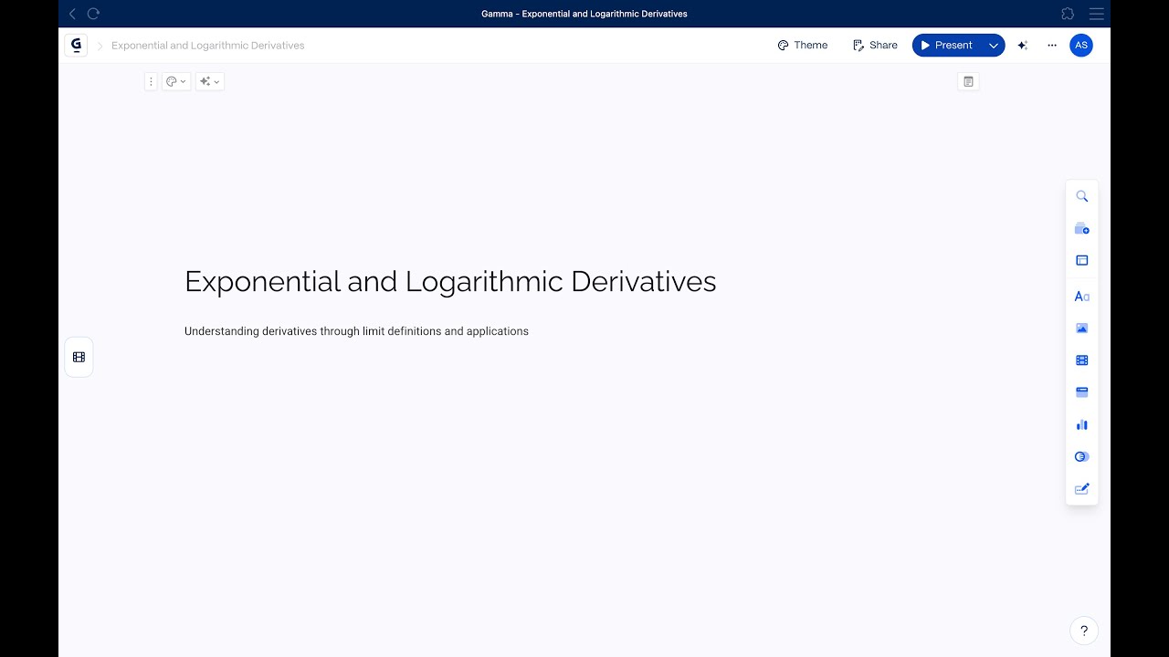 Calculus: Exponential and Logarithmic Derivatives
