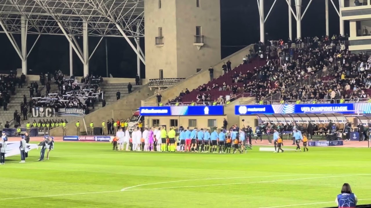 Uefa Champions League anthem. Qarabagh - Copenhagen (01.10.2025)