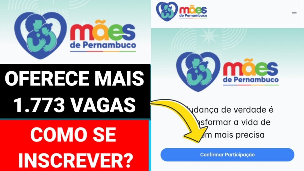 Programa Mães de Pernambuco oferece mais 1.773 vagas para mulher receberem  auxílio mensal de R$ 300