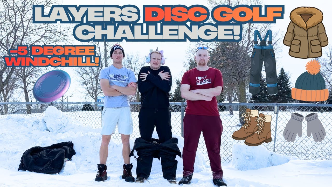 EXTREME Disc Golf Challenge in -5 Degree Temperature! (do not try at home)