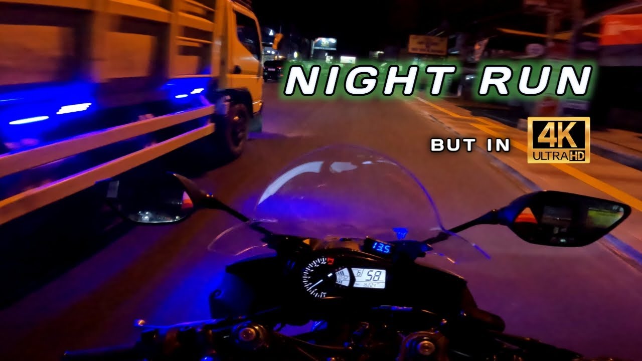 Lembang 4K Night Ride | POV Night Run with R25