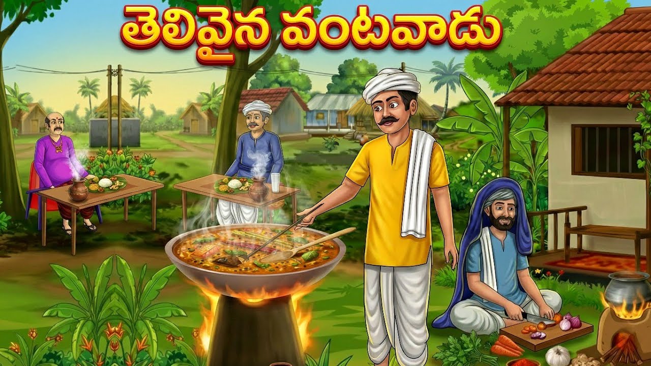 తెలివైన వంటవాడు | Telugu  Kathalu | Neethi Kathalu | Moral Stories Telugu
