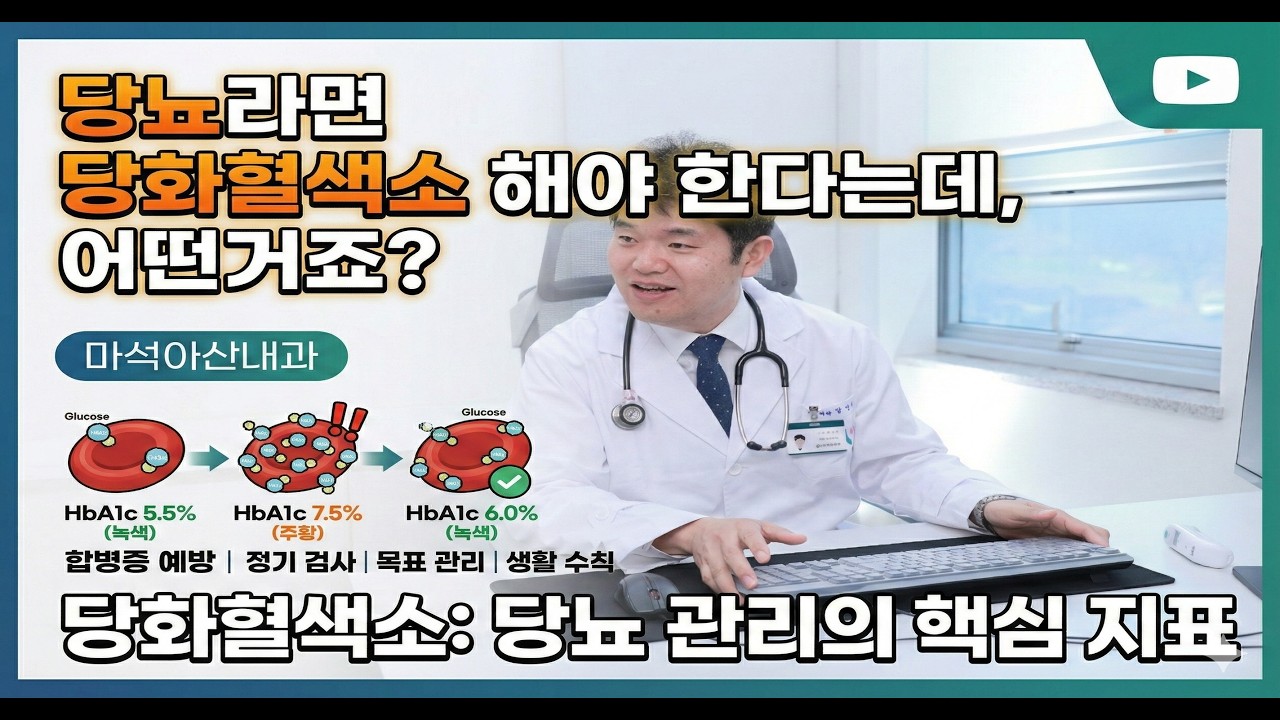 당뇨 관리의 진짜 성적표, '당화혈색소' 이것만은 꼭 알아야 합니다!