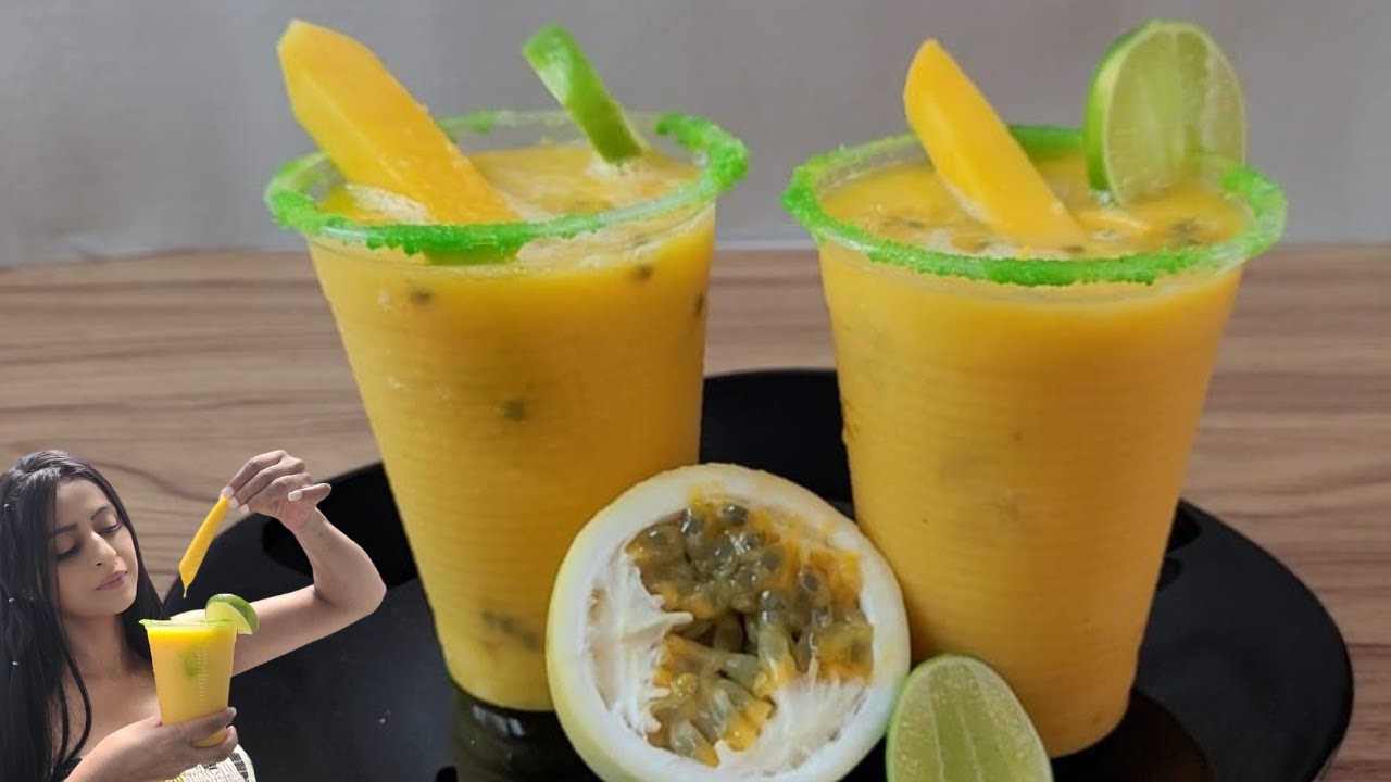 ¡SUPER REFRESCANTE!🥭Cómo preparar un delicioso MARACUMANGO👌