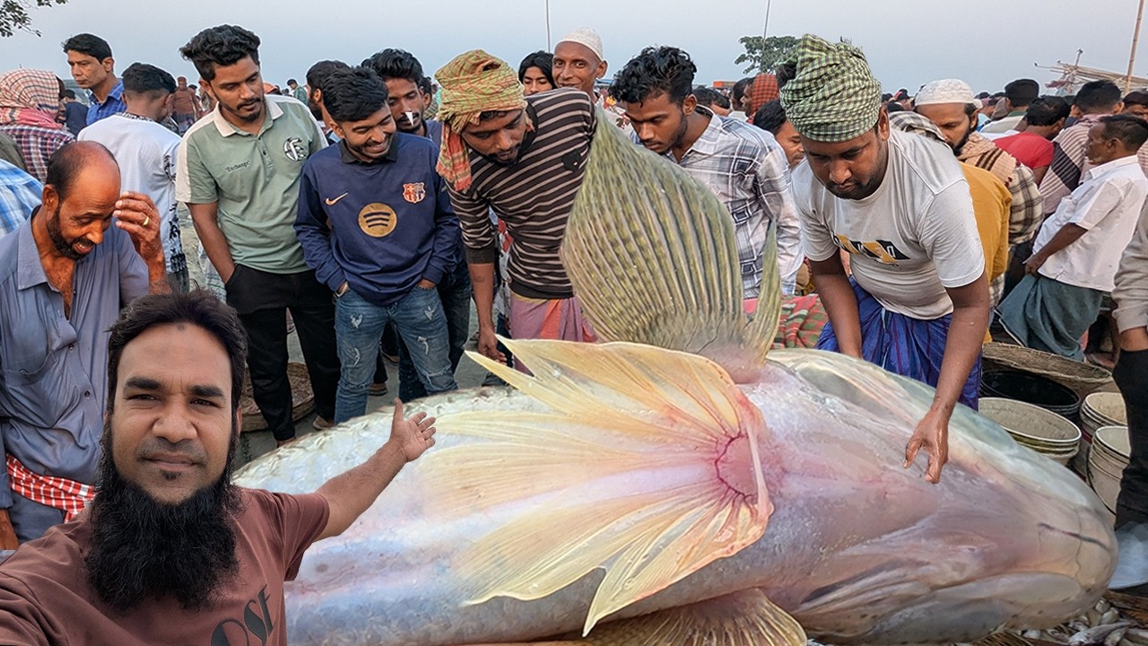 বাপ দাদার জমিদারি না থাকলে এই মাছ খাওয়া সম্ভব না লাখে একটা পাওয়া যায়😱best fishmarket in dhaka dohar