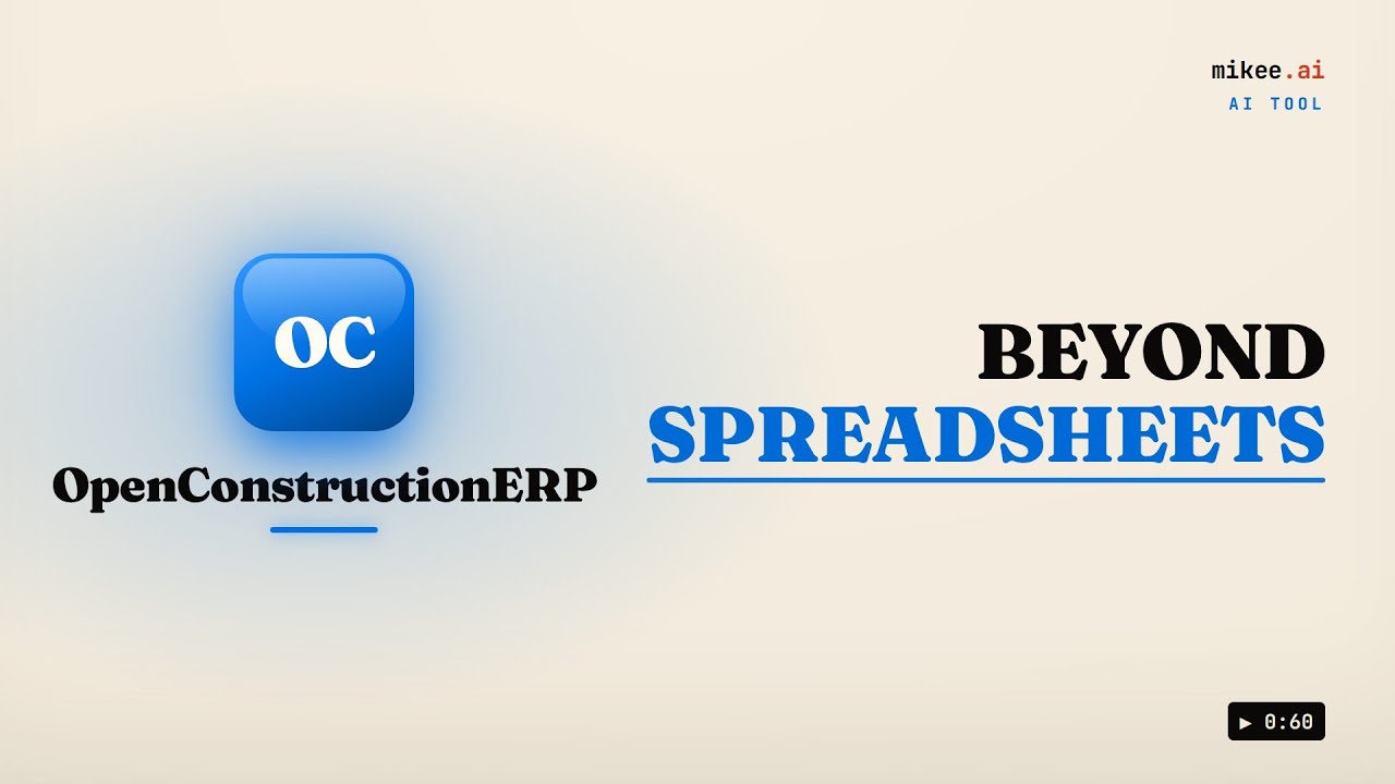 Construction operations beyond spreadsheets.