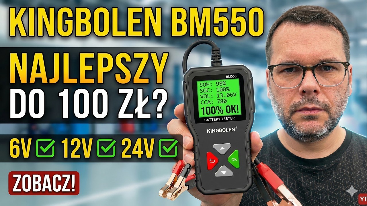 Tester akumulatorów Kingbolen BM550.  Porównanie z Konwei KW600?